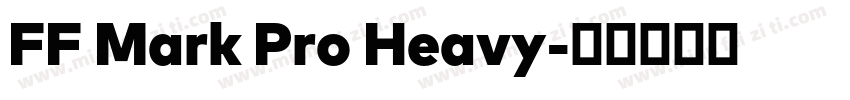 FF Mark Pro Heavy字体转换